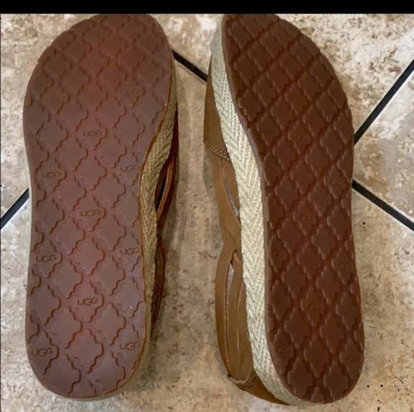 UGG Women's size 7.5 Tab Leather Flats - Picture 7 of 9